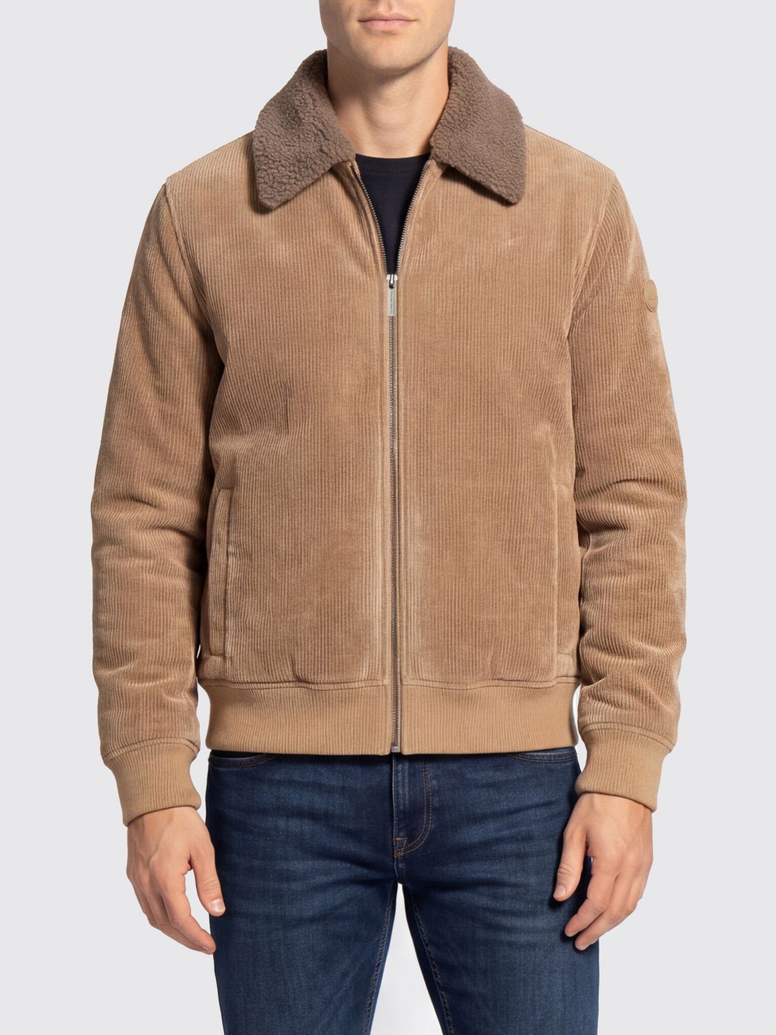 COLMAR Velvet Bomber Jacket with Fur Collar COLMAR Velvet Bomber Jacket with Fur Collar