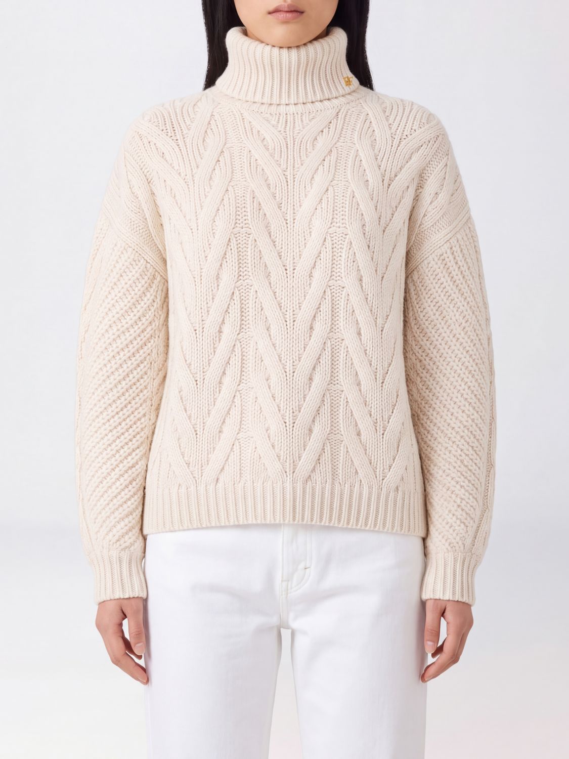 ELISABETTA FRANCHI Maglia Donna colore Bianco