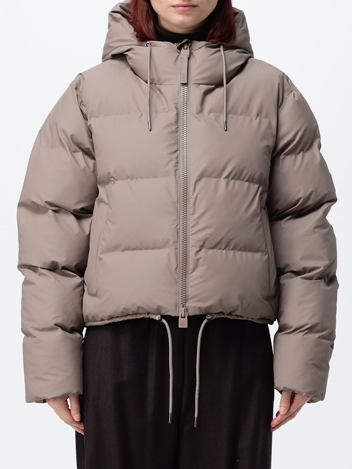 RAINS Short Waterproof Quilted Jacket in Recycled Technical Fabric RAINS Short Waterproof Quilted Jacket in Recycled Technical Fabric