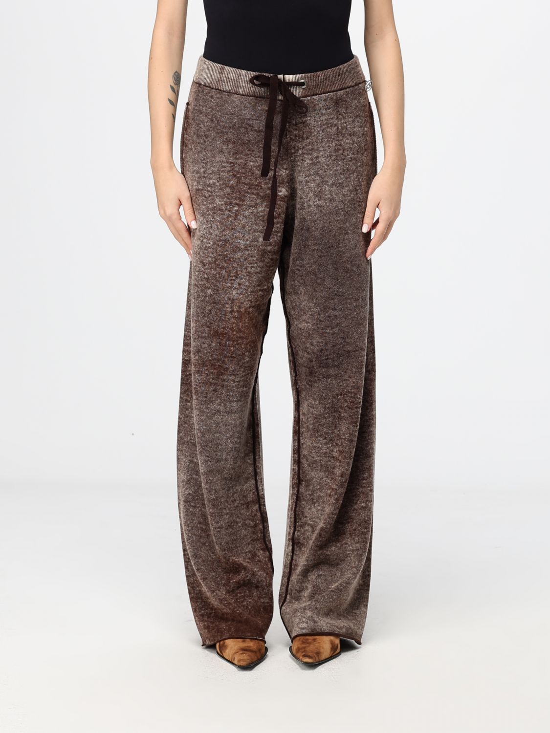 DIESEL Pants Woman color Brown