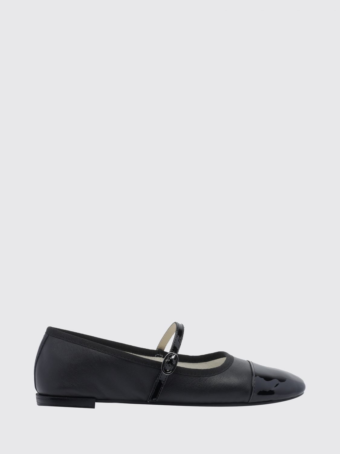 Repetto Georgiana Calf Leather Mary Jane Flats with Patent Toe