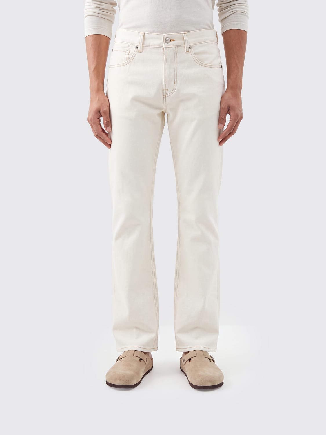 7 FOR ALL MANKIND Jeans Uomo colore Bianco