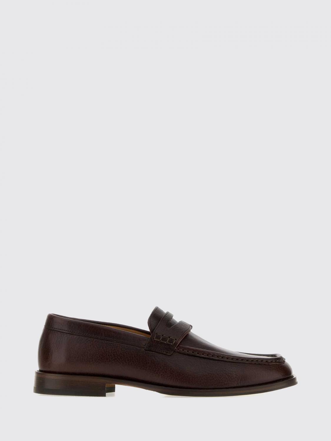Our Legacy Leather Penny Loafers with Raised Apron Toe