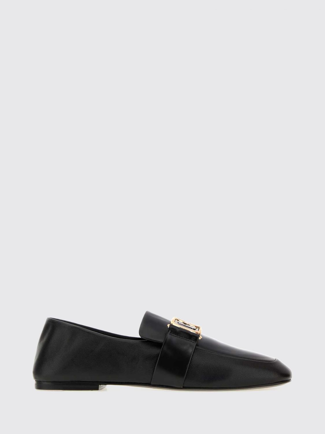 LANVIN Smooth Leather Loafers with Metal Logo on the Penny Bar LANVIN Smooth Leather Loafers with Metal Logo on the Penny Bar