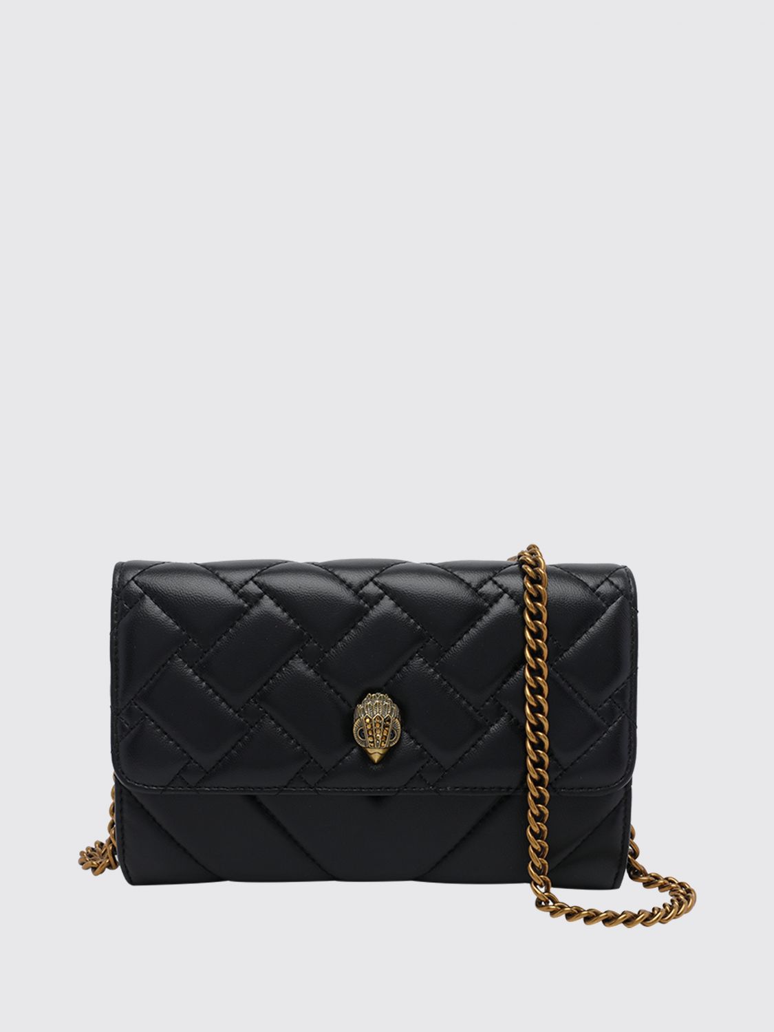 KURT GEIGER LONDON Kensington Matelassé Leather Mini Bag with Flap