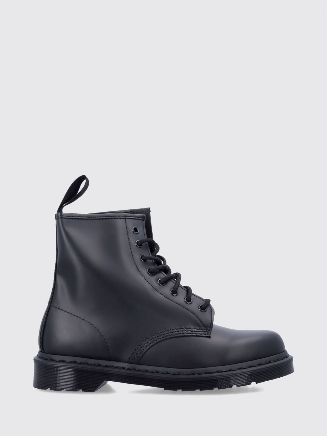 Dr. Martens 1460 Smooth Leather Combat Boots with Rubber Sole