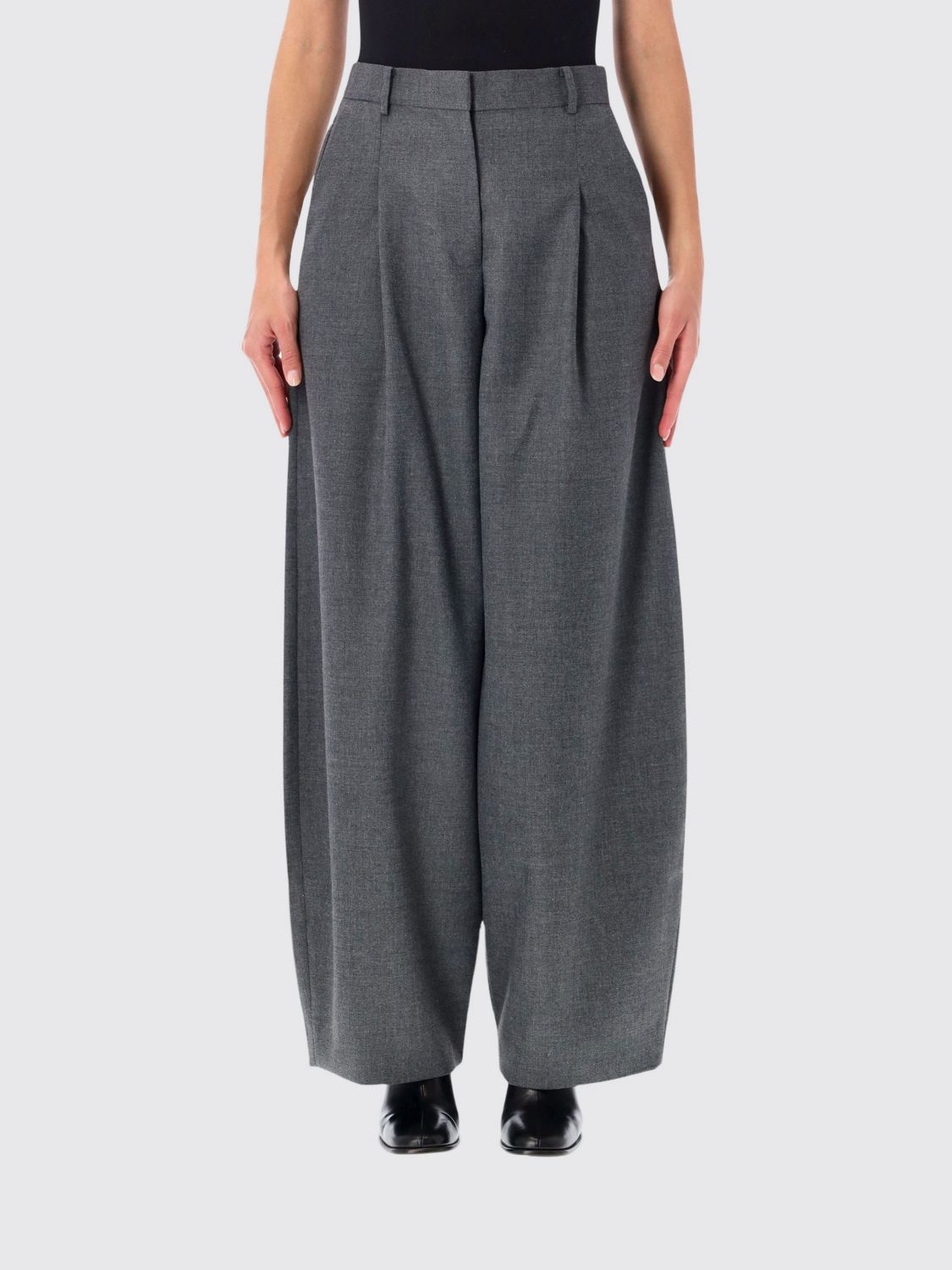 By Malene Birger Pants Woman Color Grey