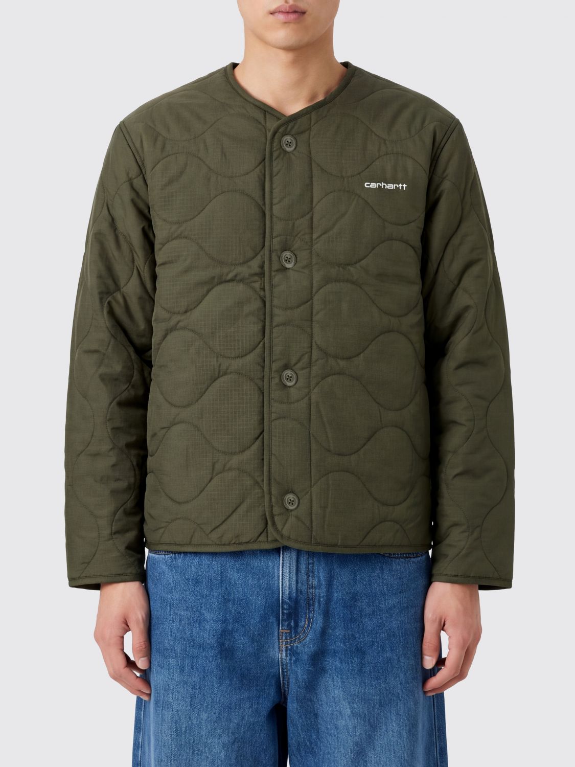 CARHARTT WIP Giacca liner in poliestere trapuntato con scollo a girocollo