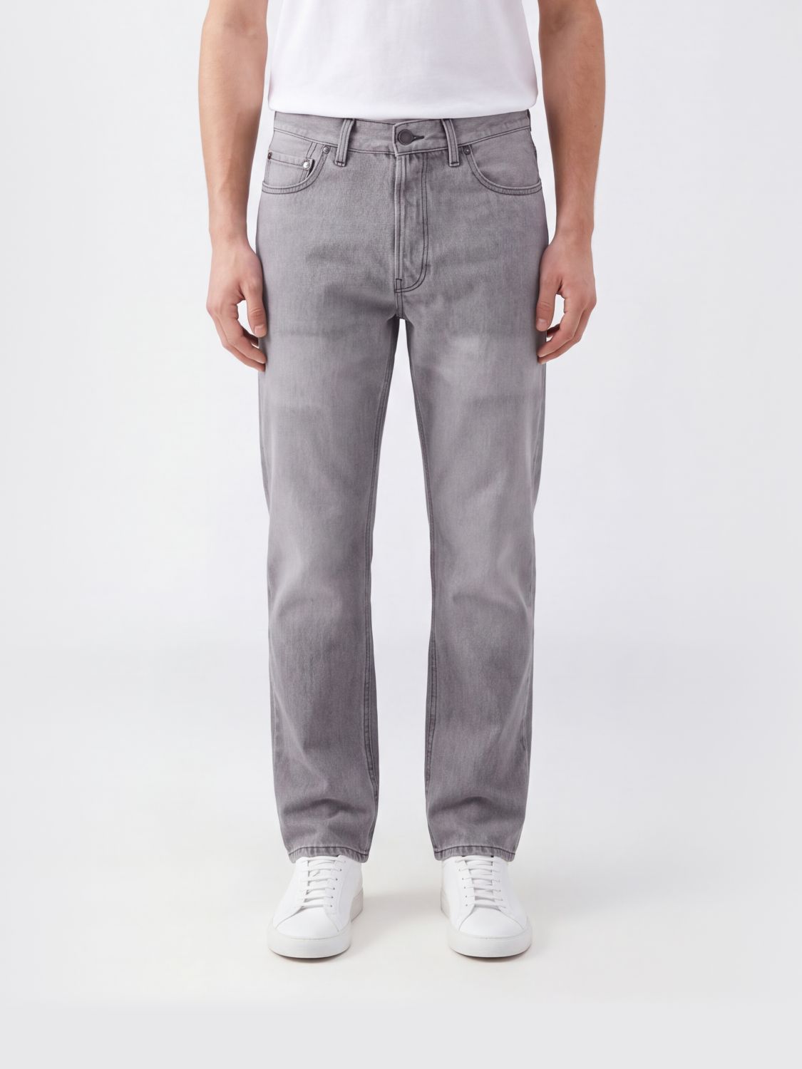 Haikure Tokyo Mid-Rise Straight-Leg Jeans in Cotton Denim