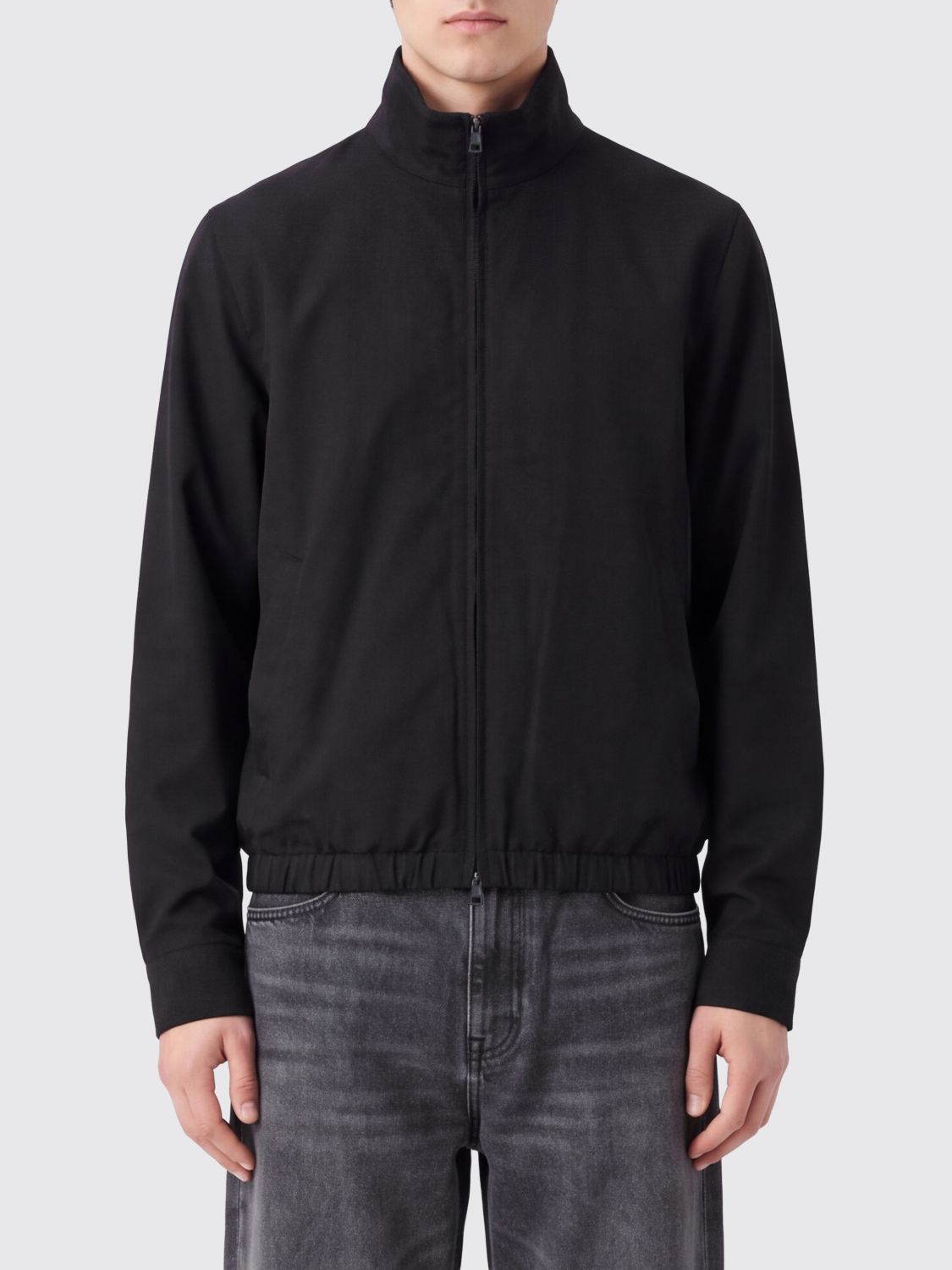 Our Legacy Tencel Twill Windbreaker Jacket with High Neck and Zip Closure
