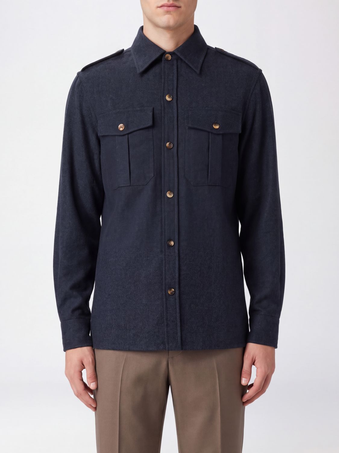 BRUNELLO CUCINELLI Camicia Uomo colore Blue