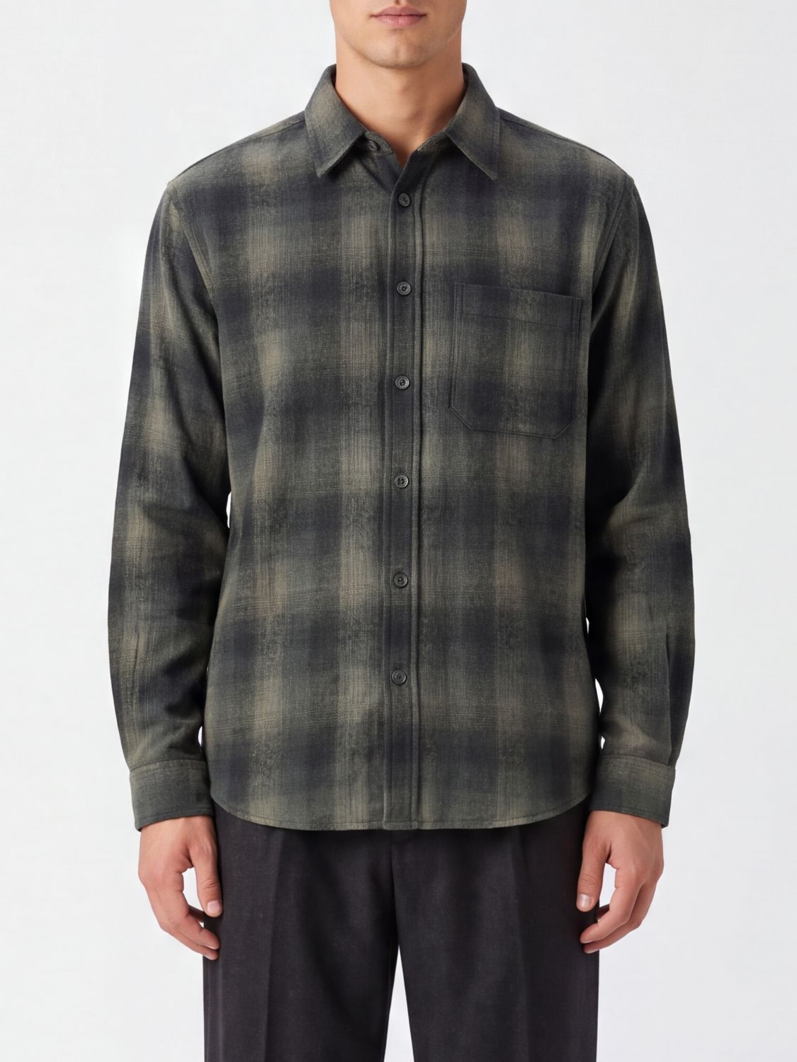 Coor Shirt Men Color Grey