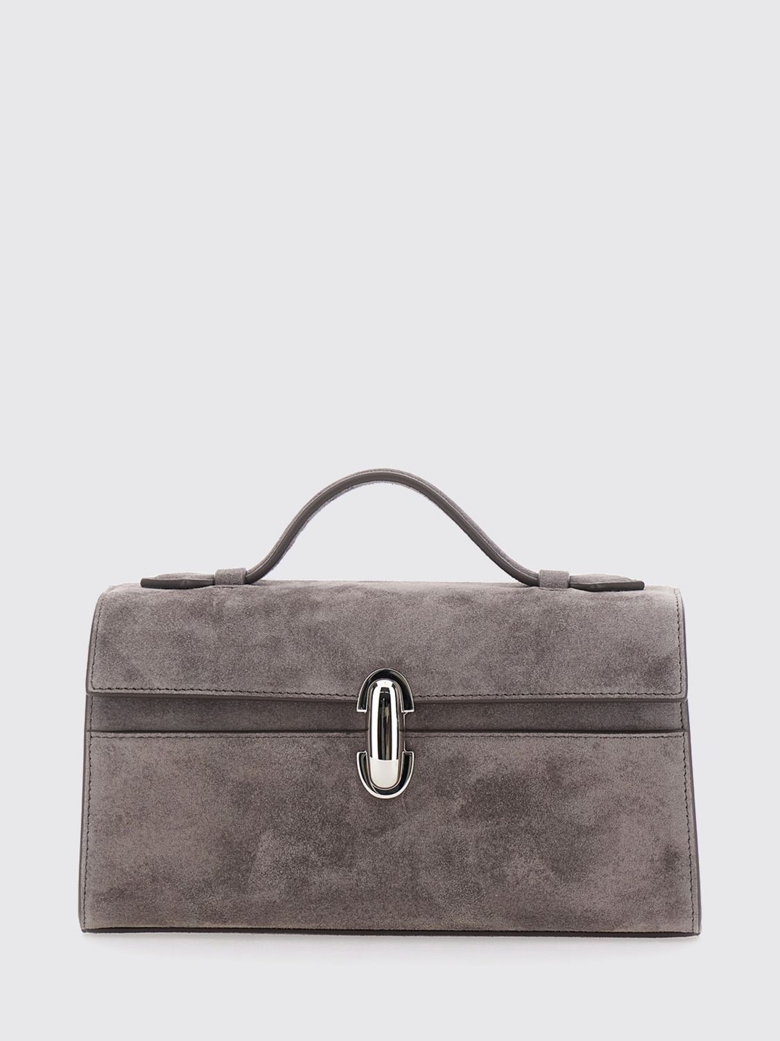 SAVETTE Symmetry Mini Handbag in Suede Calfskin Leather