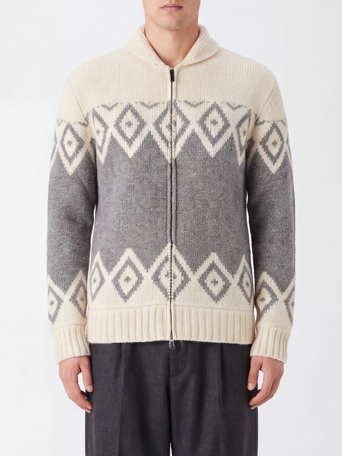 Kangra Wool and Cashmere-Blend Cardigan with Shawl Collar