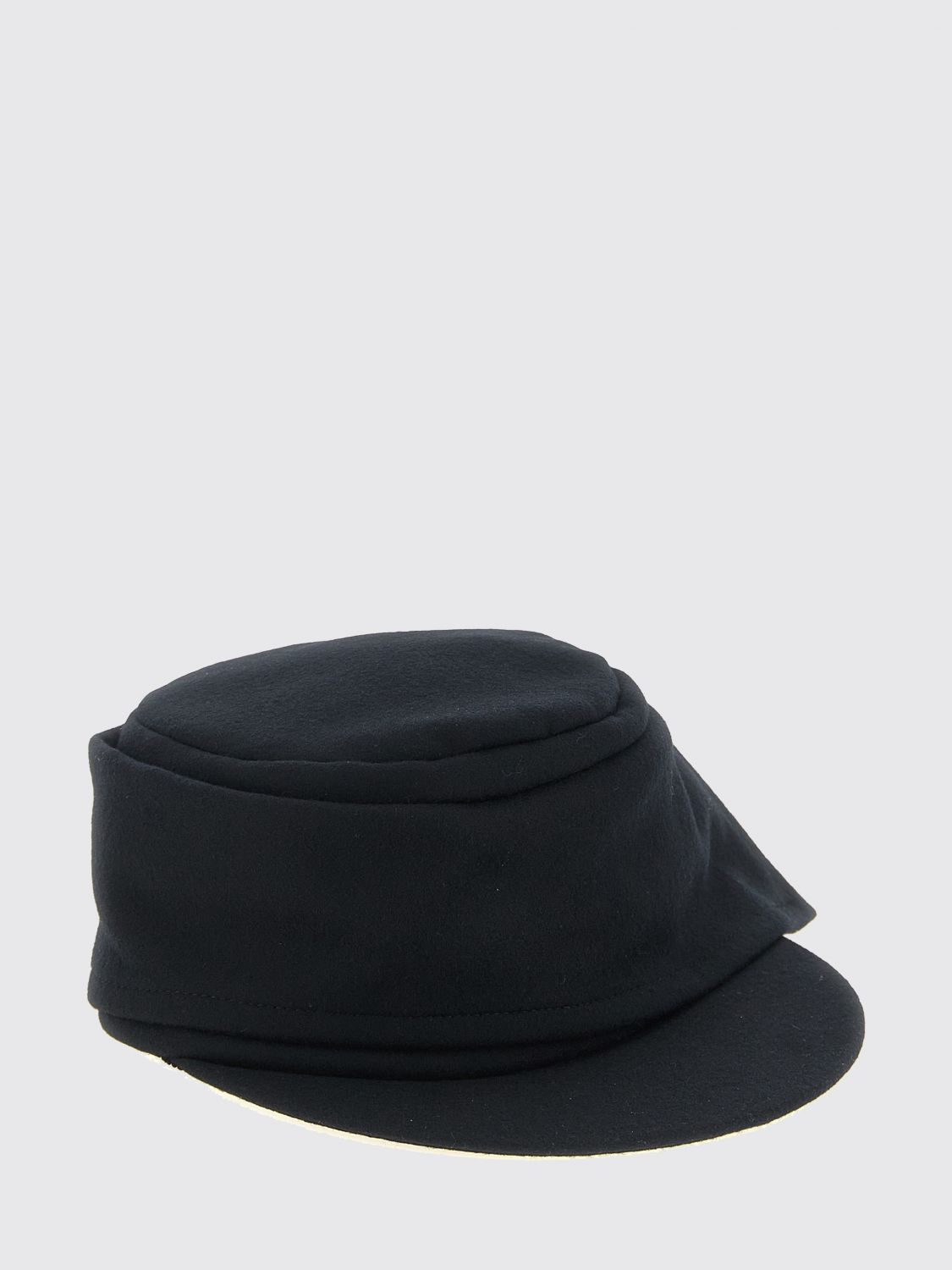 Yohji Yamamoto Asymmetrical Baseball Cap in Polyamide and Cotton