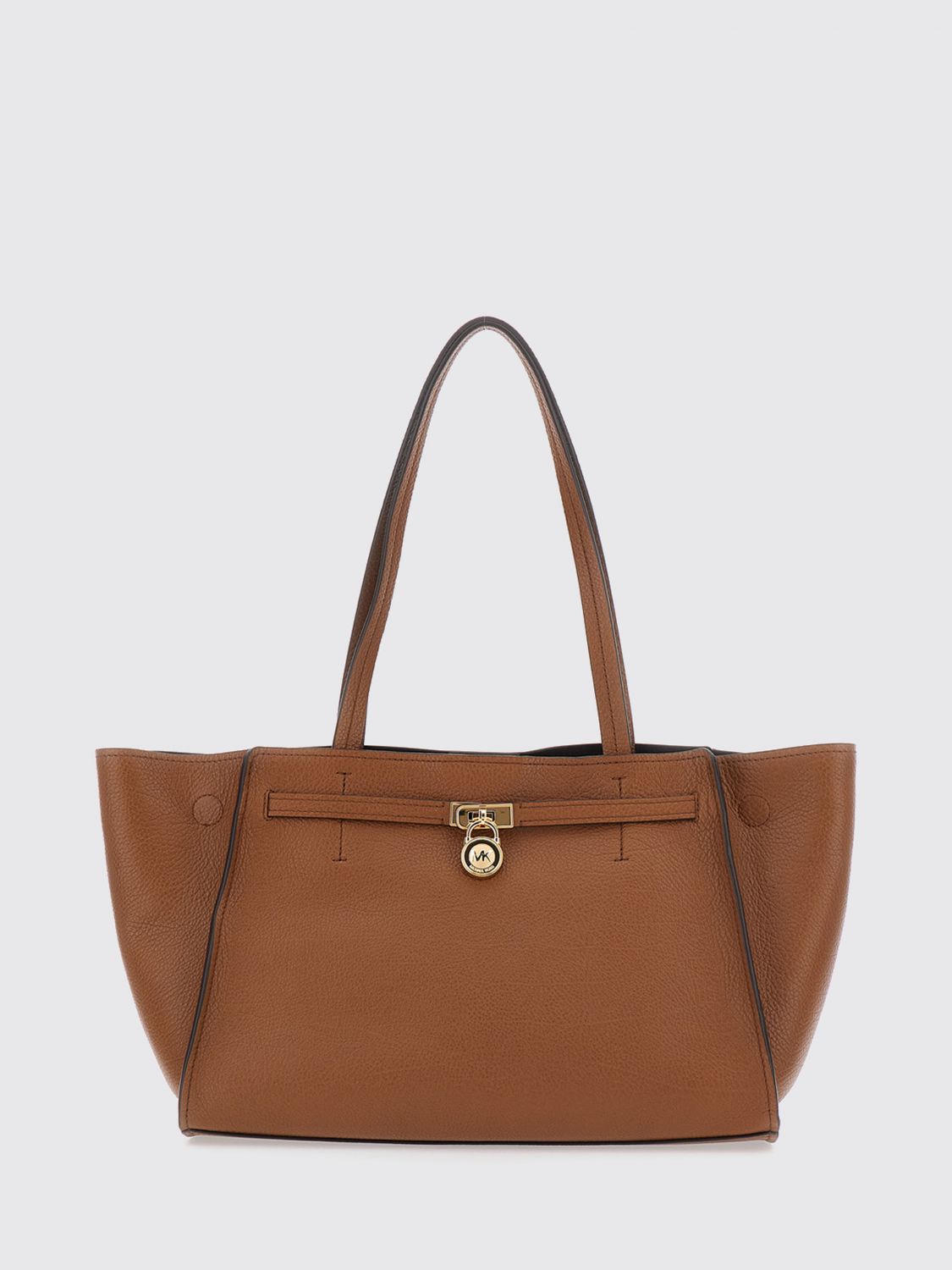 Michael Kors Hamilton Moderne Grained Leather Tote Bag with Decorative Padlock Michael Kors Hamilton Moderne Grained Leather Tote Bag with Decorative Padlock