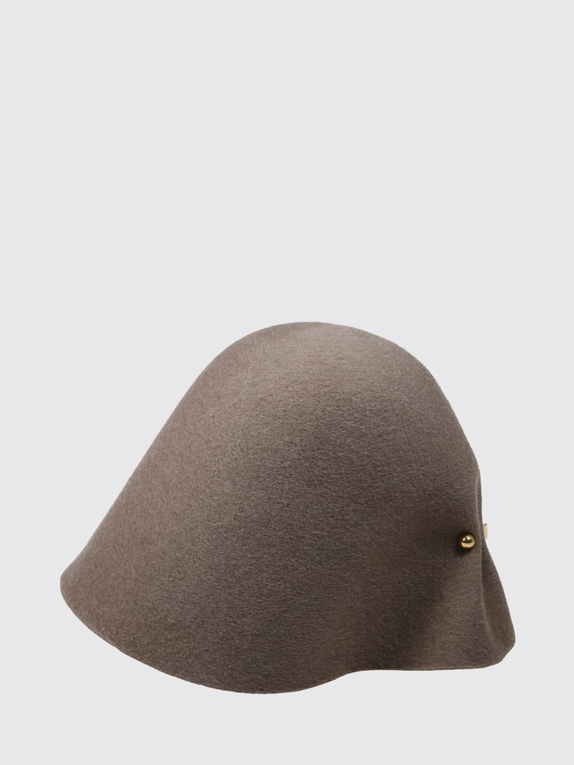 JACQUEMUS Merino Wool Cloche Hat with Piercing Detail JACQUEMUS Merino Wool Cloche Hat with Piercing Detail