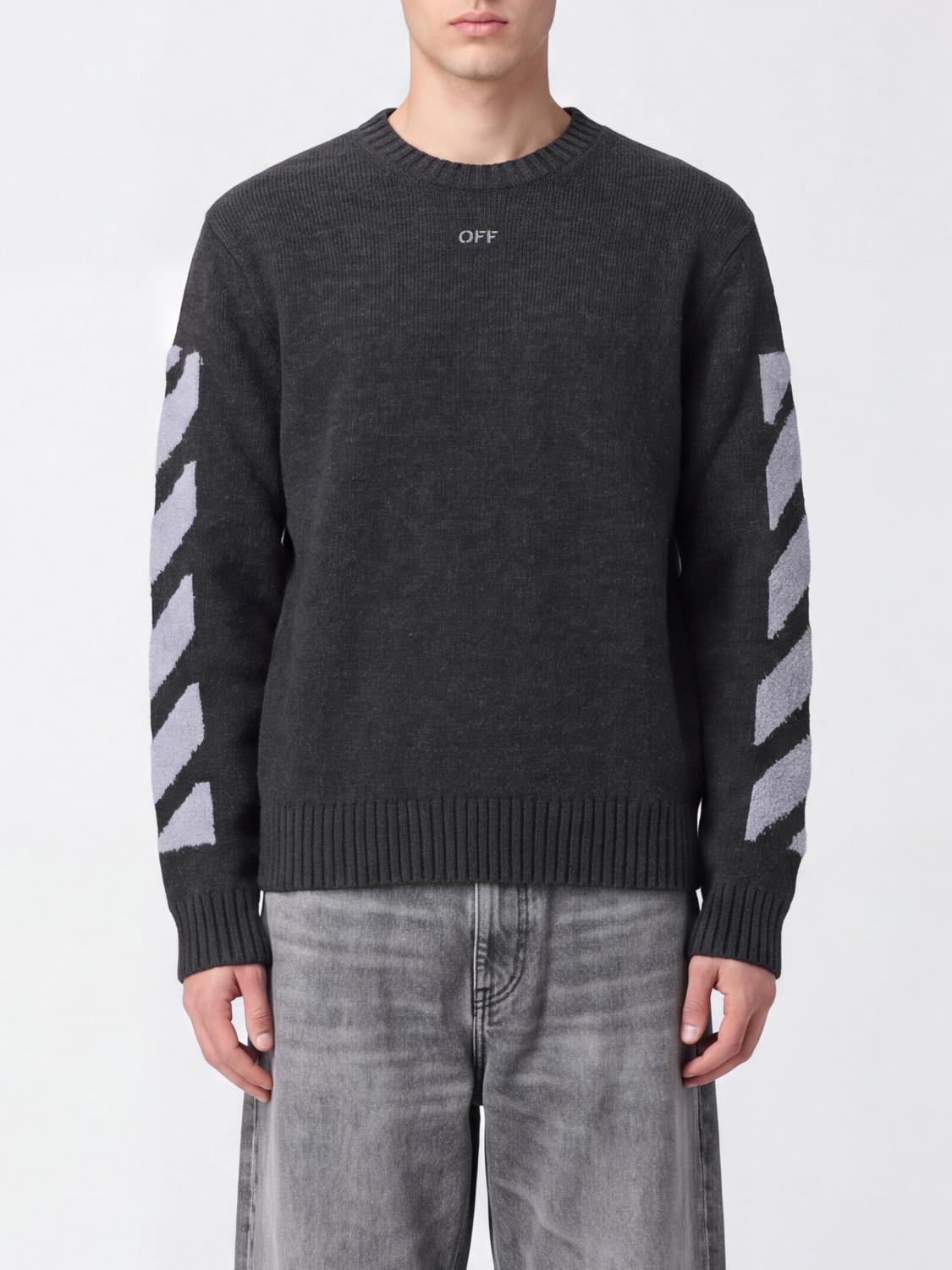 Off-white Sweatshirt Men Color Charcoal