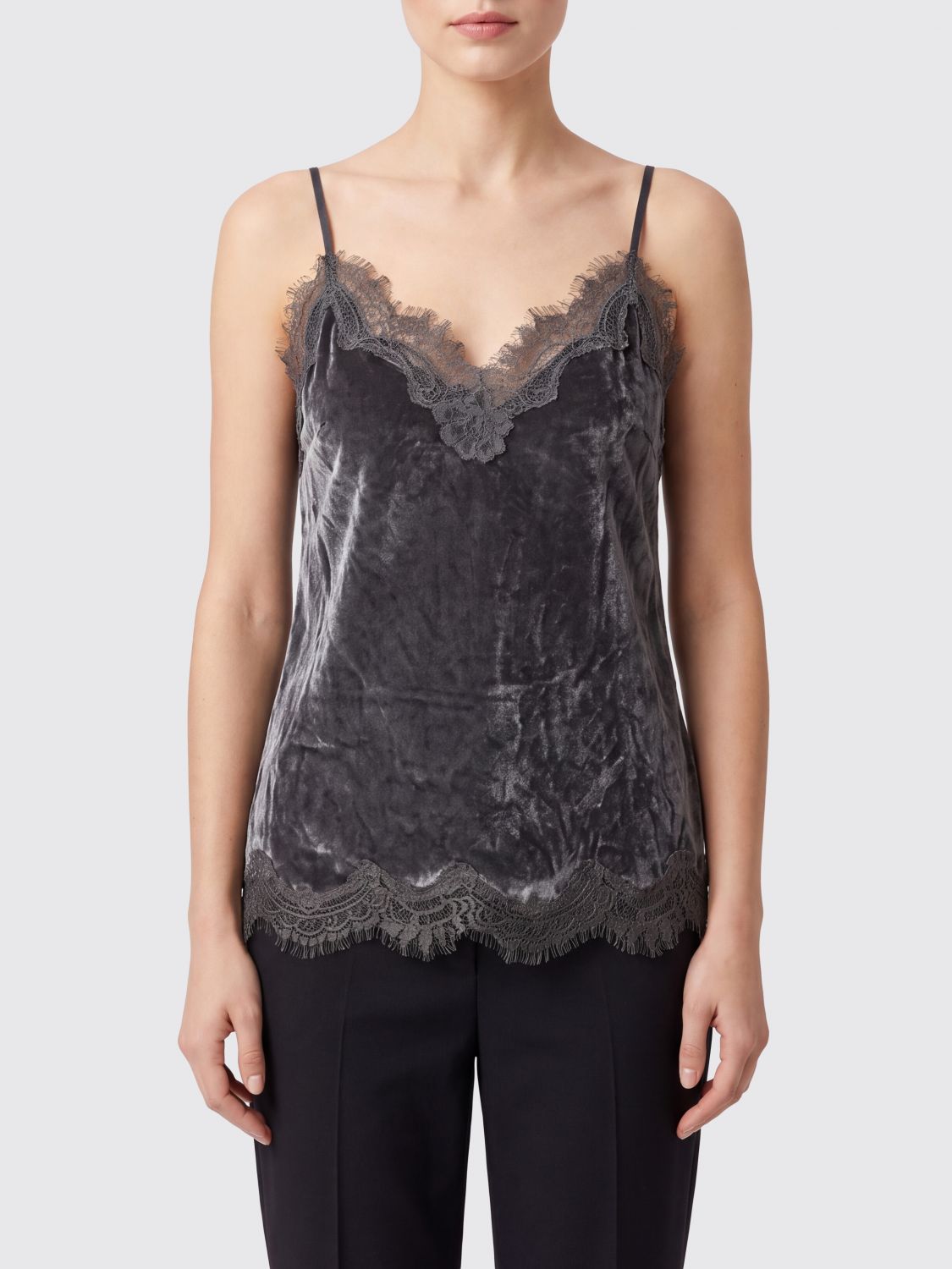 Gold Hawk Top Woman Color Grey