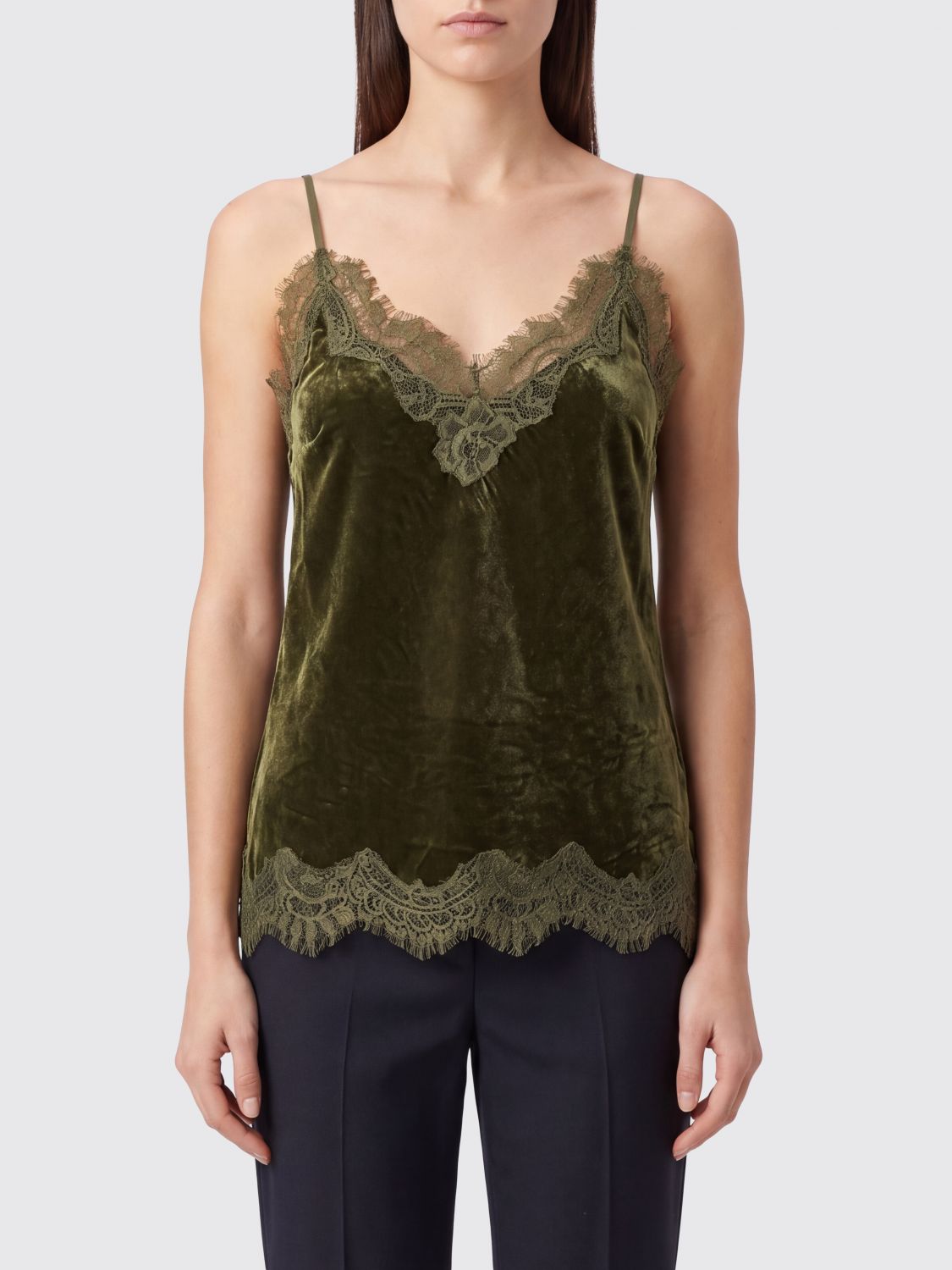 Gold Hawk Top Woman Color Olive
