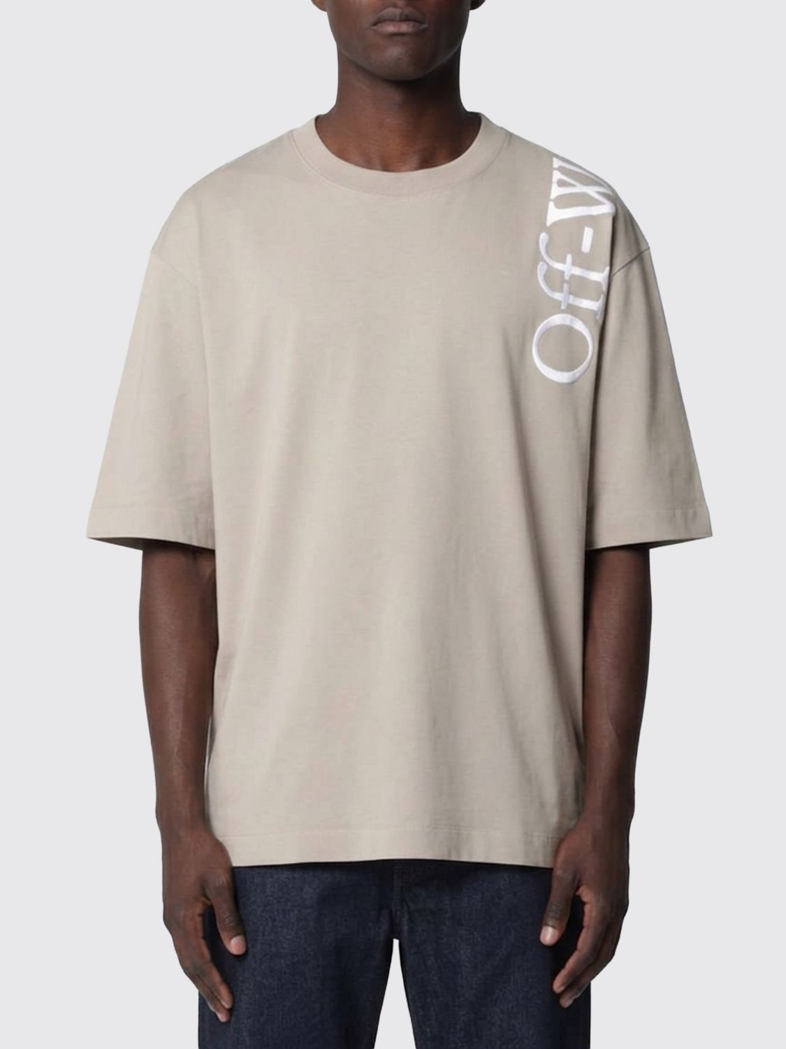 OFF-WHITE T-Shirt Uomo colore Beige