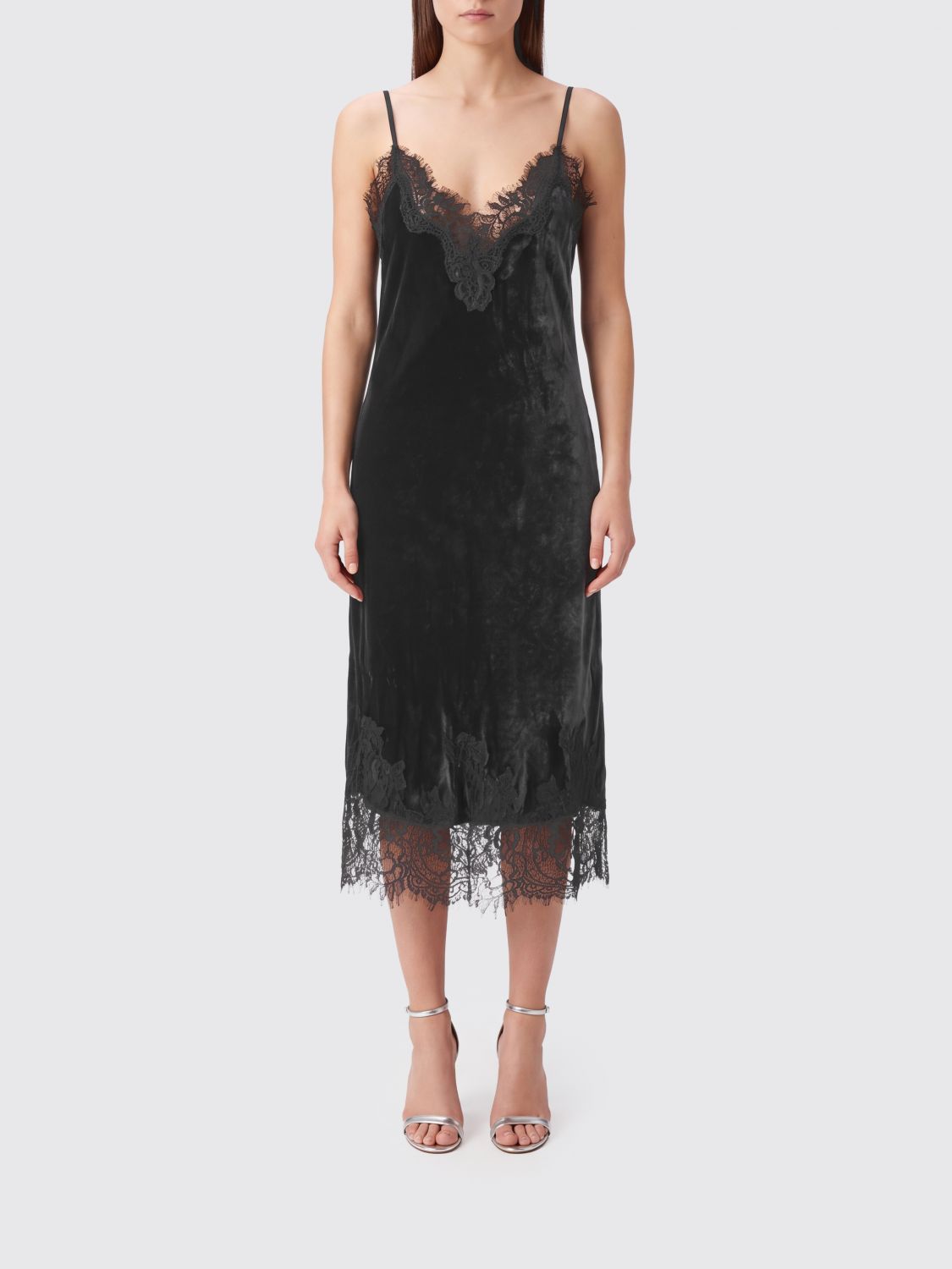 Gold Hawk Dress Woman Color Grey