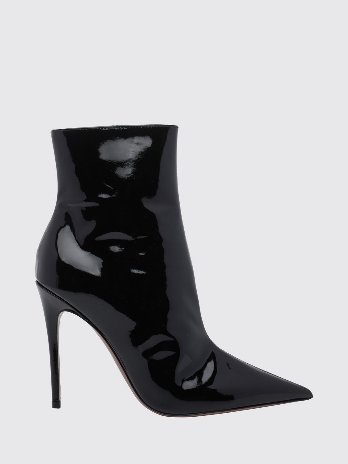 Paris Texas Vera Patent Leather Ankle Boots with Stiletto Heel