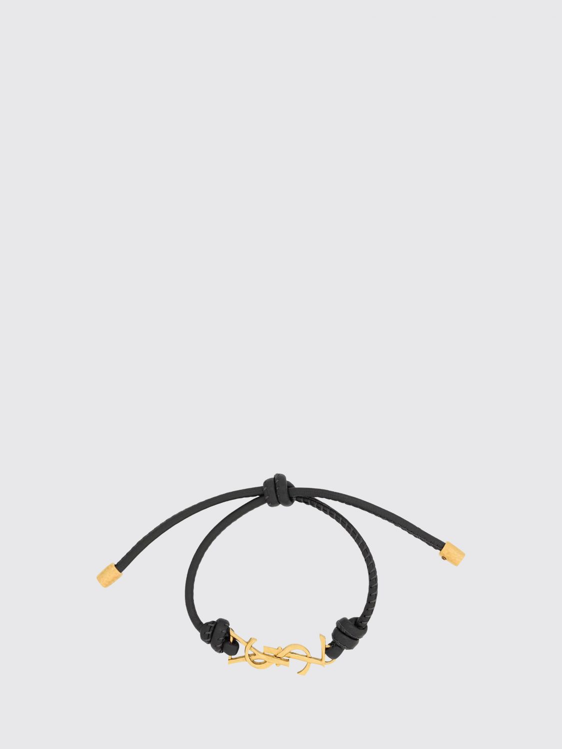 SAINT LAURENT Cassandre Bracelet in lambskin leather with monogram and drawstring SAINT LAURENT Cassandre Bracelet in lambskin leather with monogram and drawstring