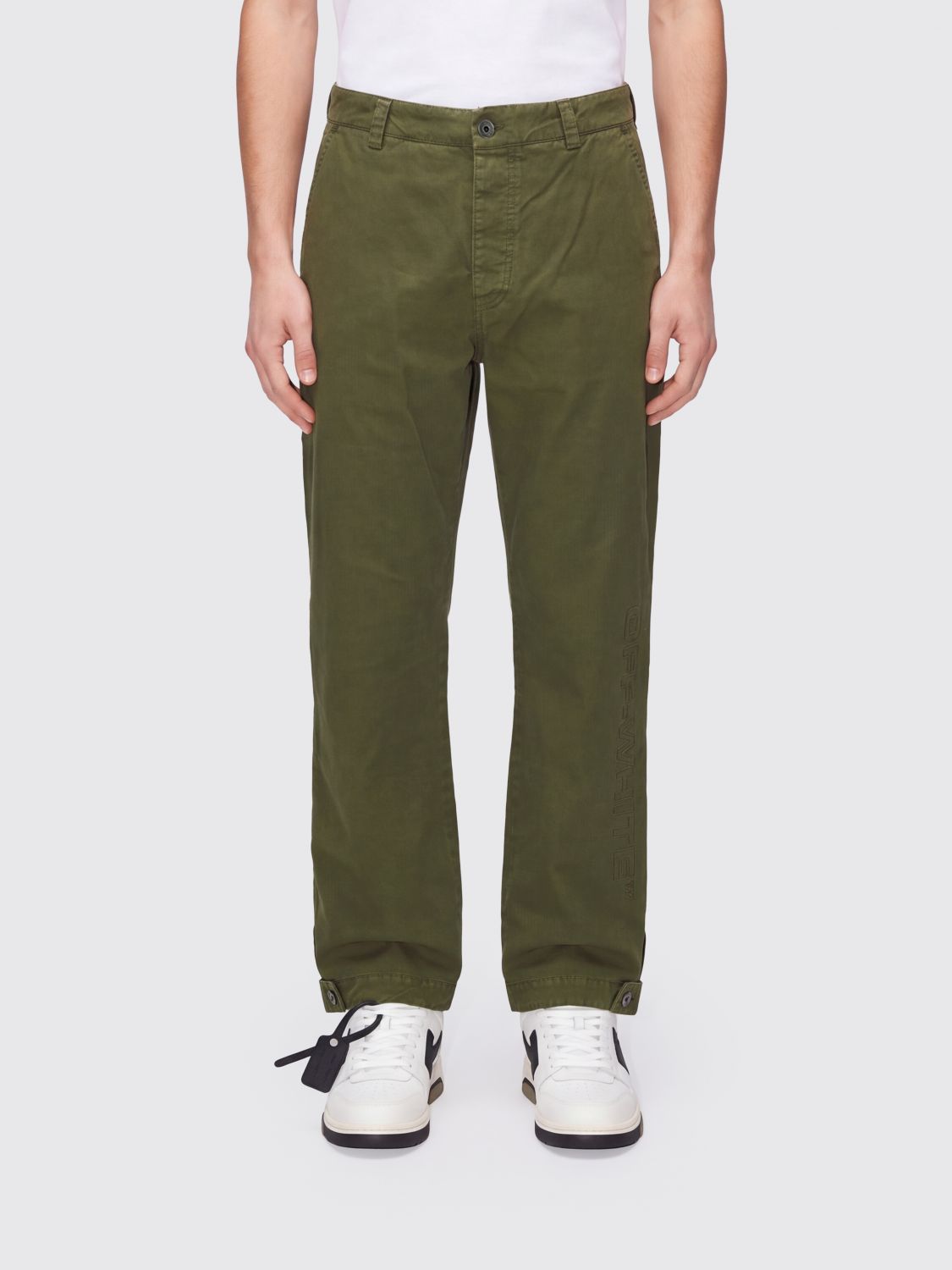OFF-WHITE Pants Men color Green