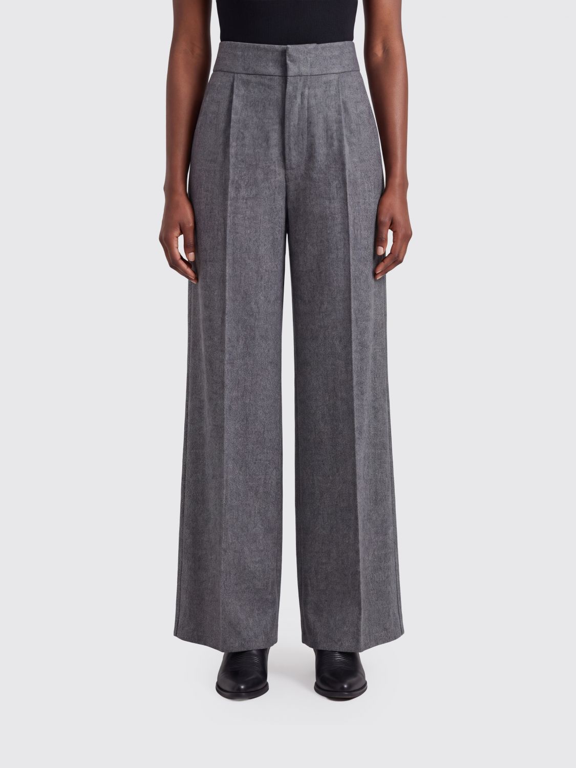 SA SU PHI Pants Woman color Grey