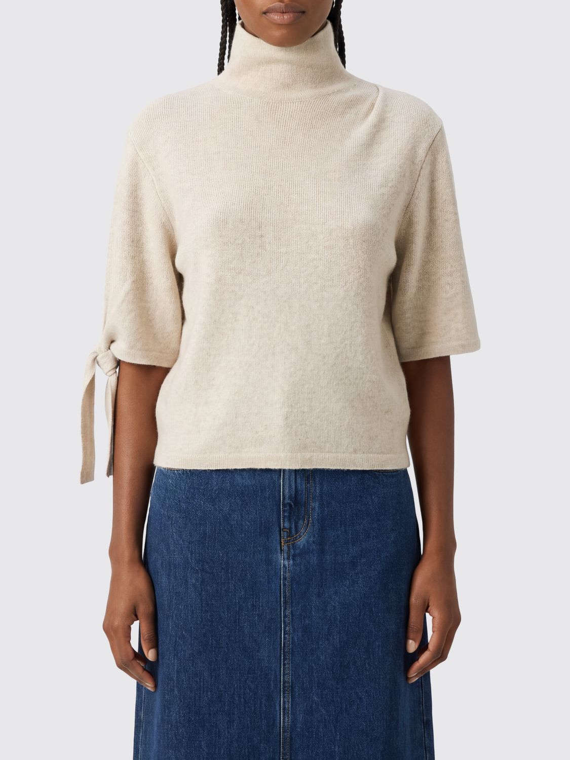 Jacquemus Fiocco Slim Fit Wool and Cashmere Short-Sleeve Turtleneck Top