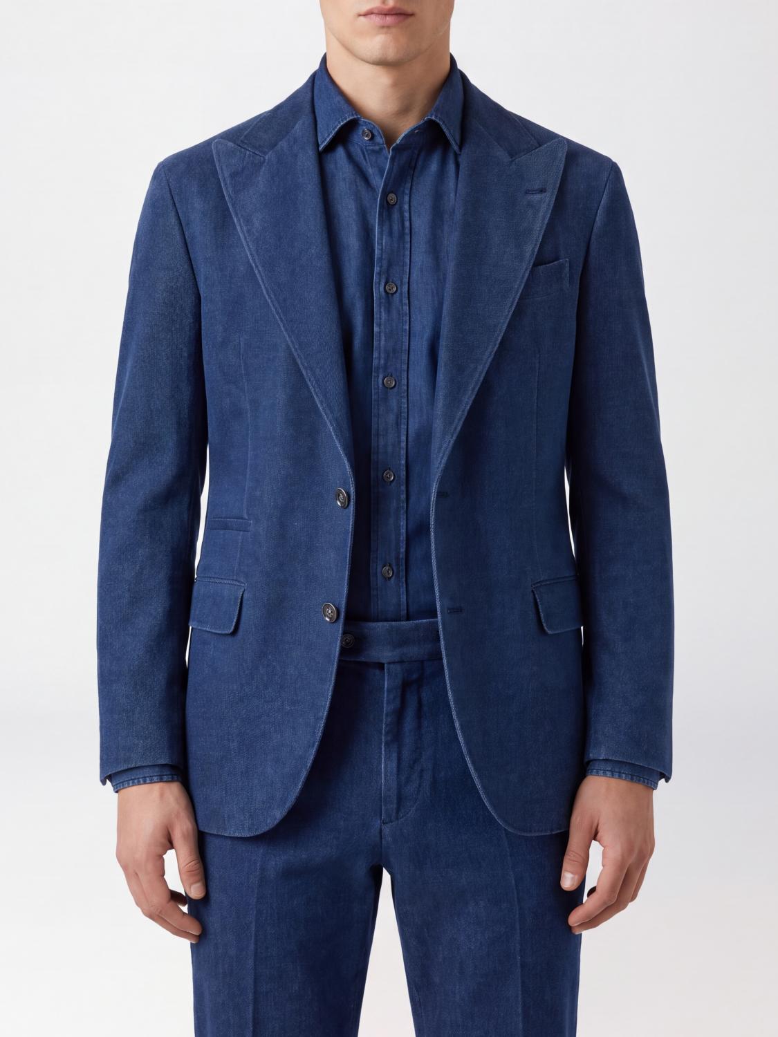 BRUNELLO CUCINELLI Jacket Men color Denim