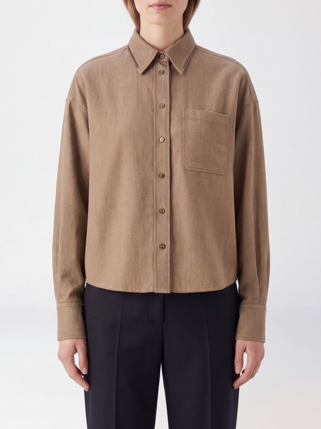 BRUNELLO CUCINELLI Shirt Woman color Colonial
