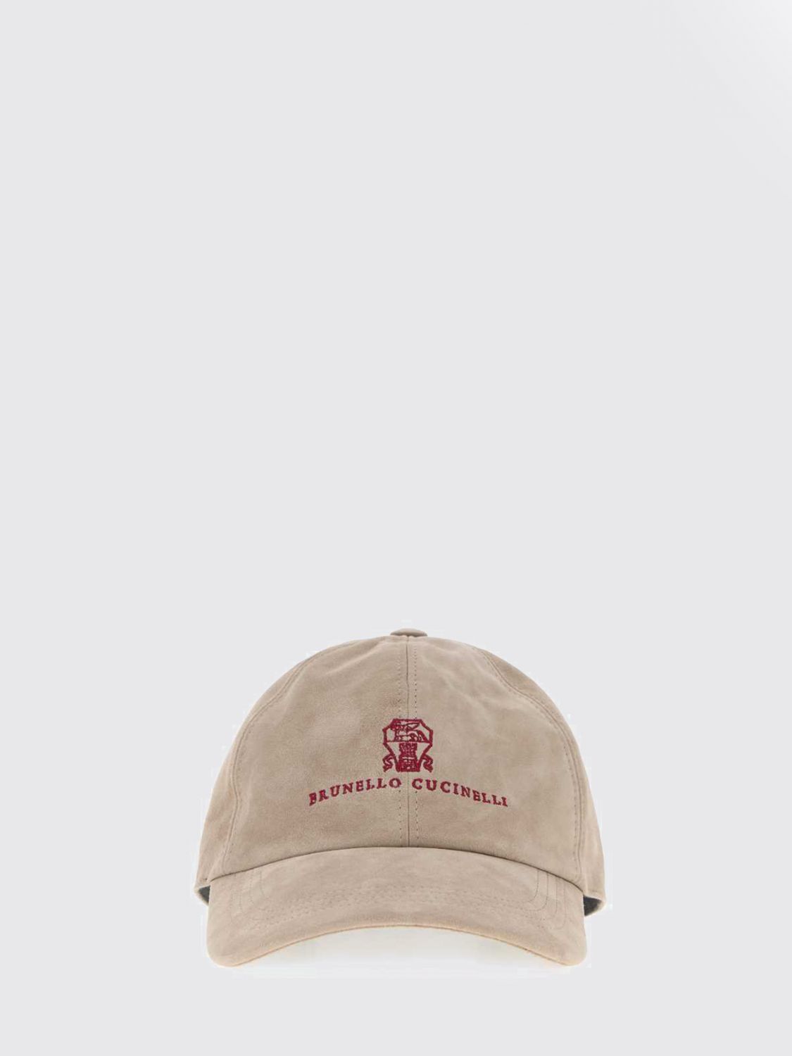 Brunello Cucinelli Suede Lambskin Leather Baseball Cap