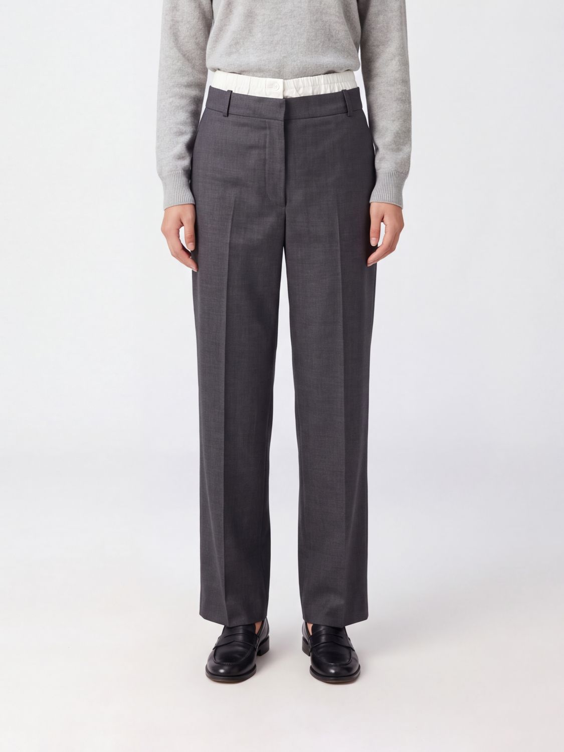 Rohe Double-Layer Straight-Leg Virgin Wool Tailored Trousers