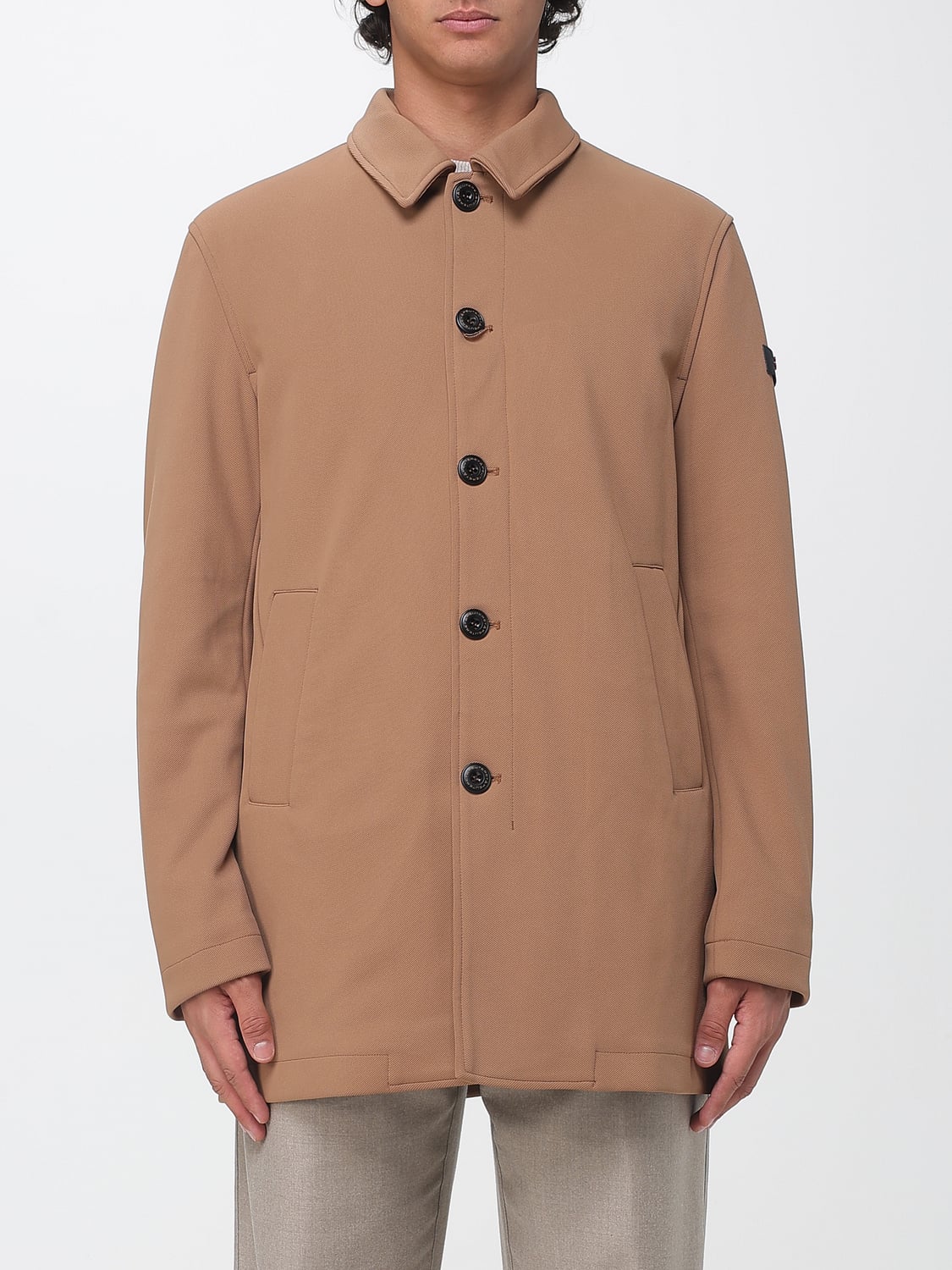 PEUTEREY Suzuka Pag Single-Breasted Short Coat in Nylon with PrimaLoft Technology