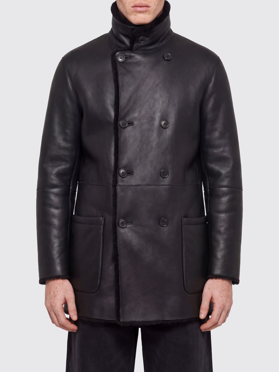 GIORGIO ARMANI Cappotto Uomo colore Blue Navy