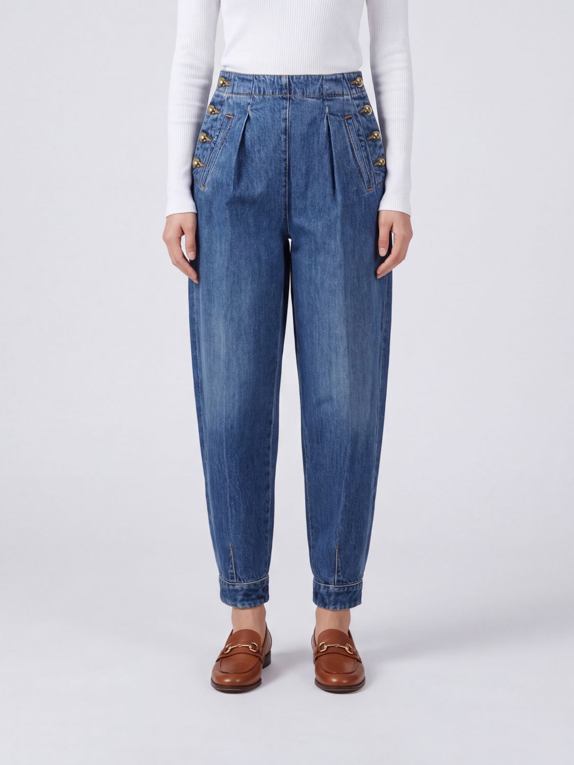 DARKPARK Jeans Woman color Blue