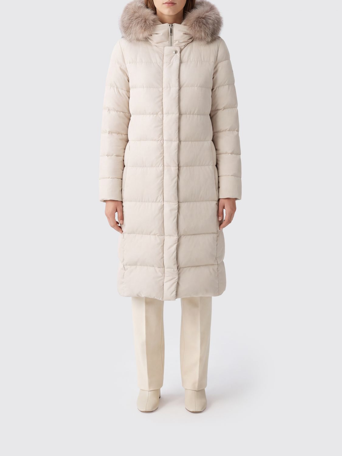 Moorer Jacket Woman Color White In Neutral