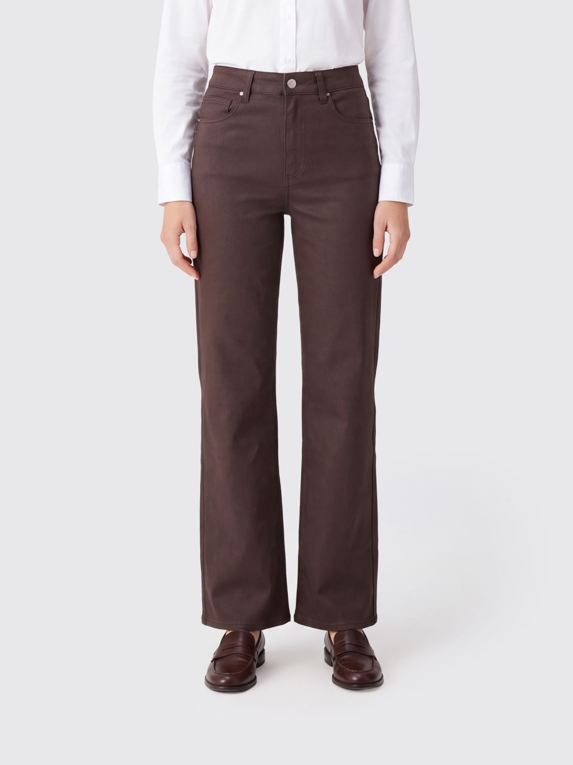 PAIGE Pants Woman color Brown