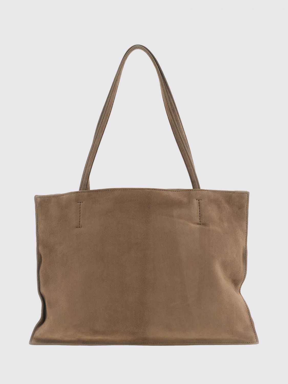 MAEDEN Yumi Shoulder Bag in Suede Goatskin Leather with Double Handles