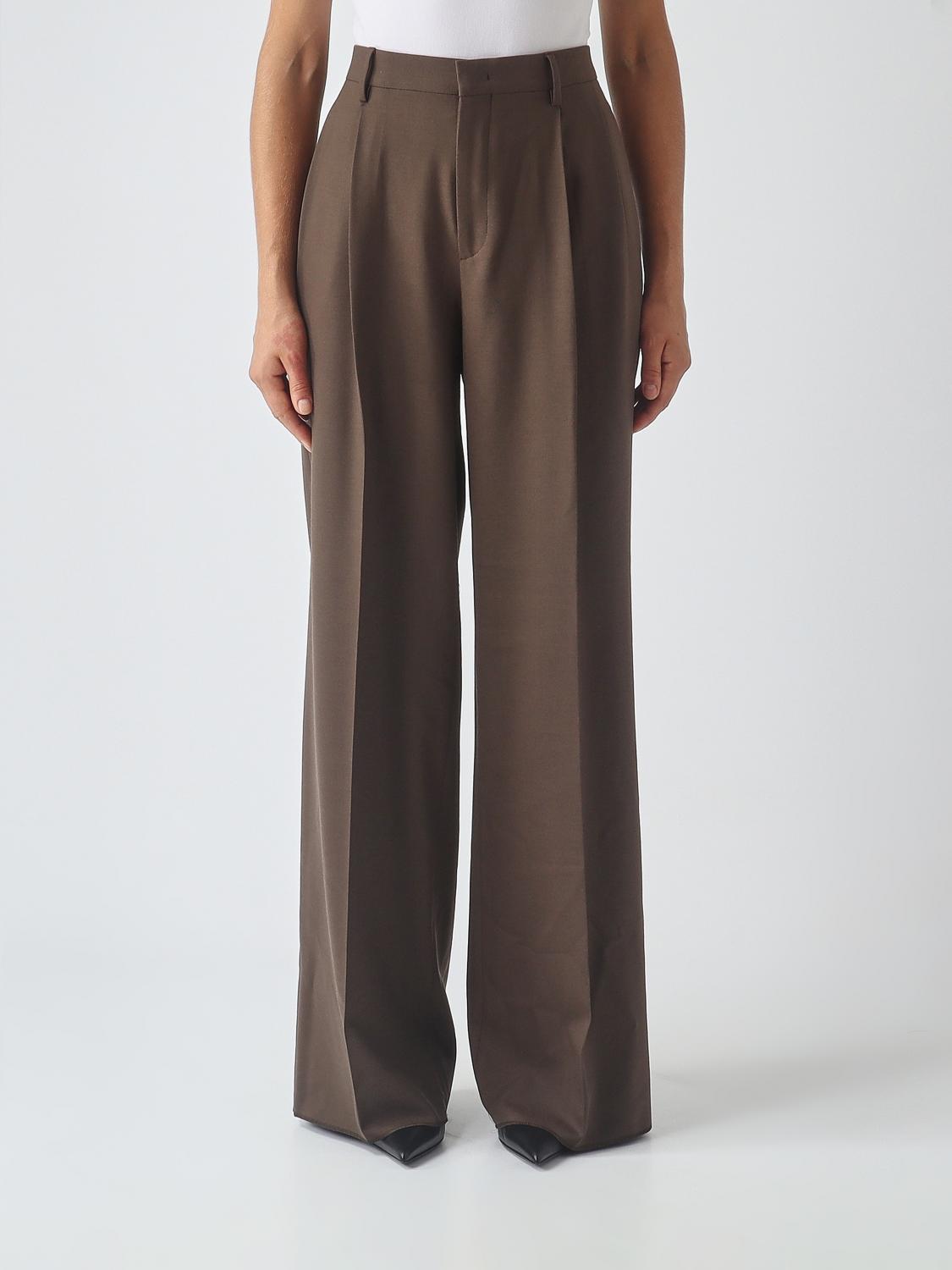 Tagliatore High-Waisted Wide-Leg Tailored Trousers in Wool Blend