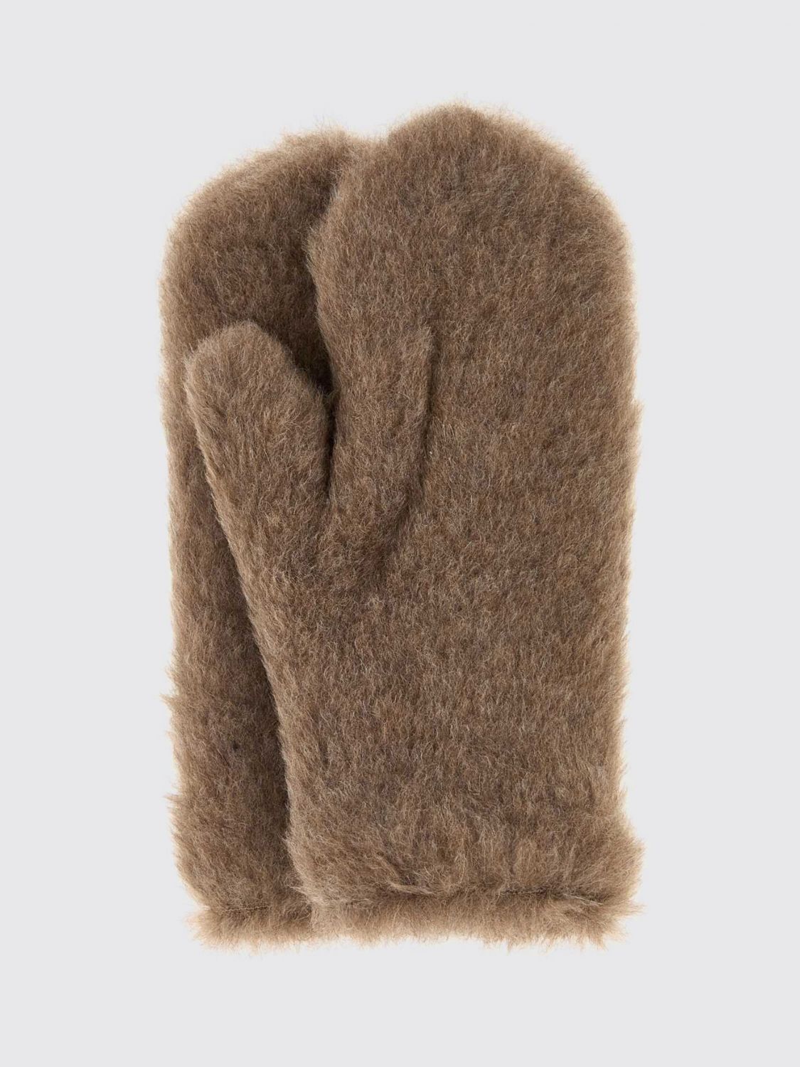 MAX MARA Ombrato Lined Alpaca Wool and Cashmere Blend Gloves