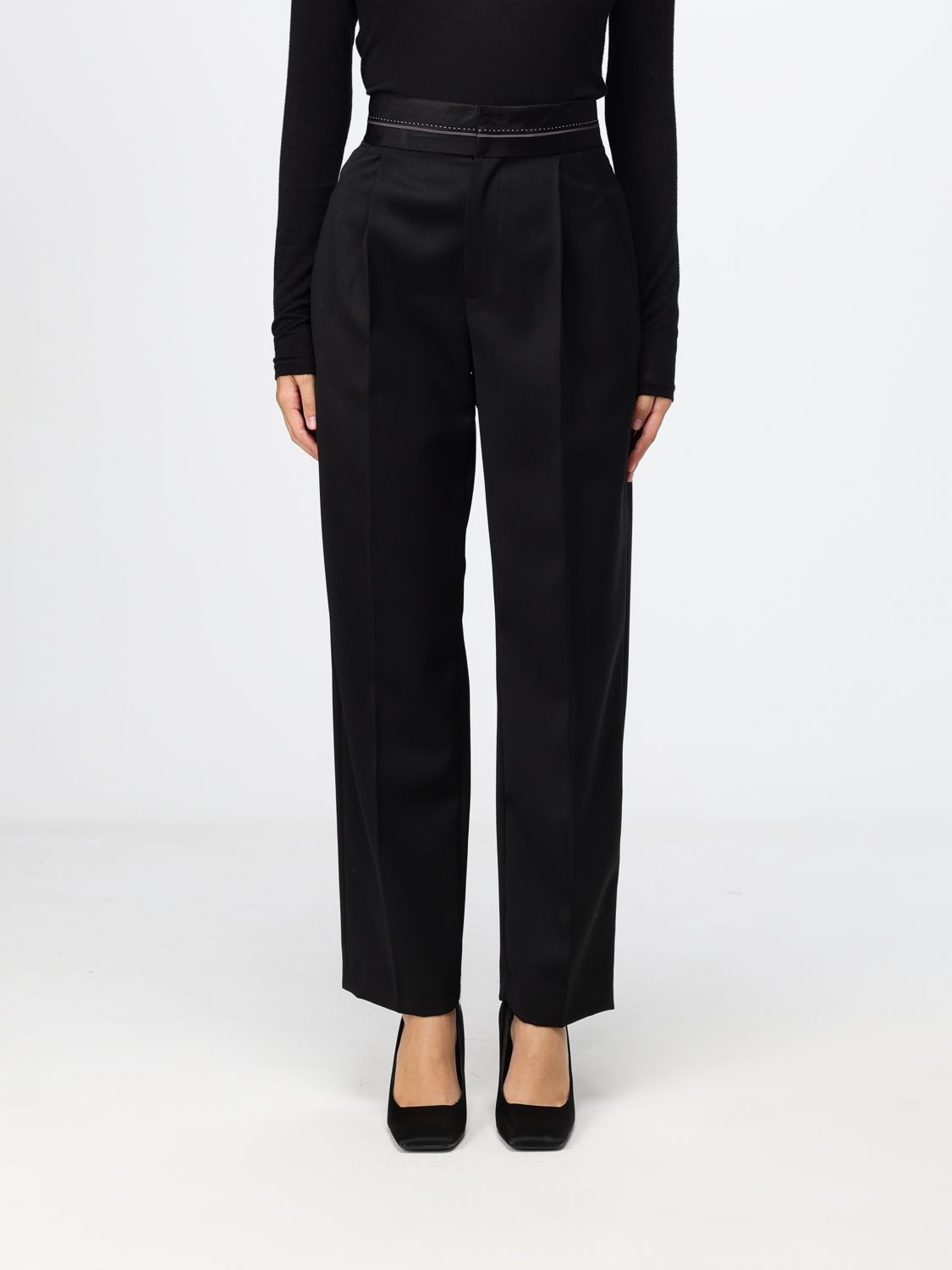 TELA Pants Woman color Black