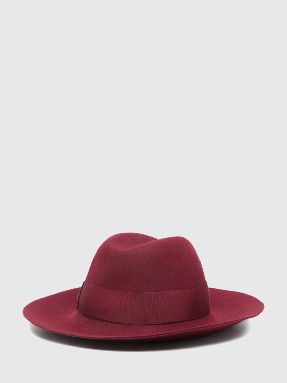 BORSALINO Hat Woman color Burgundy