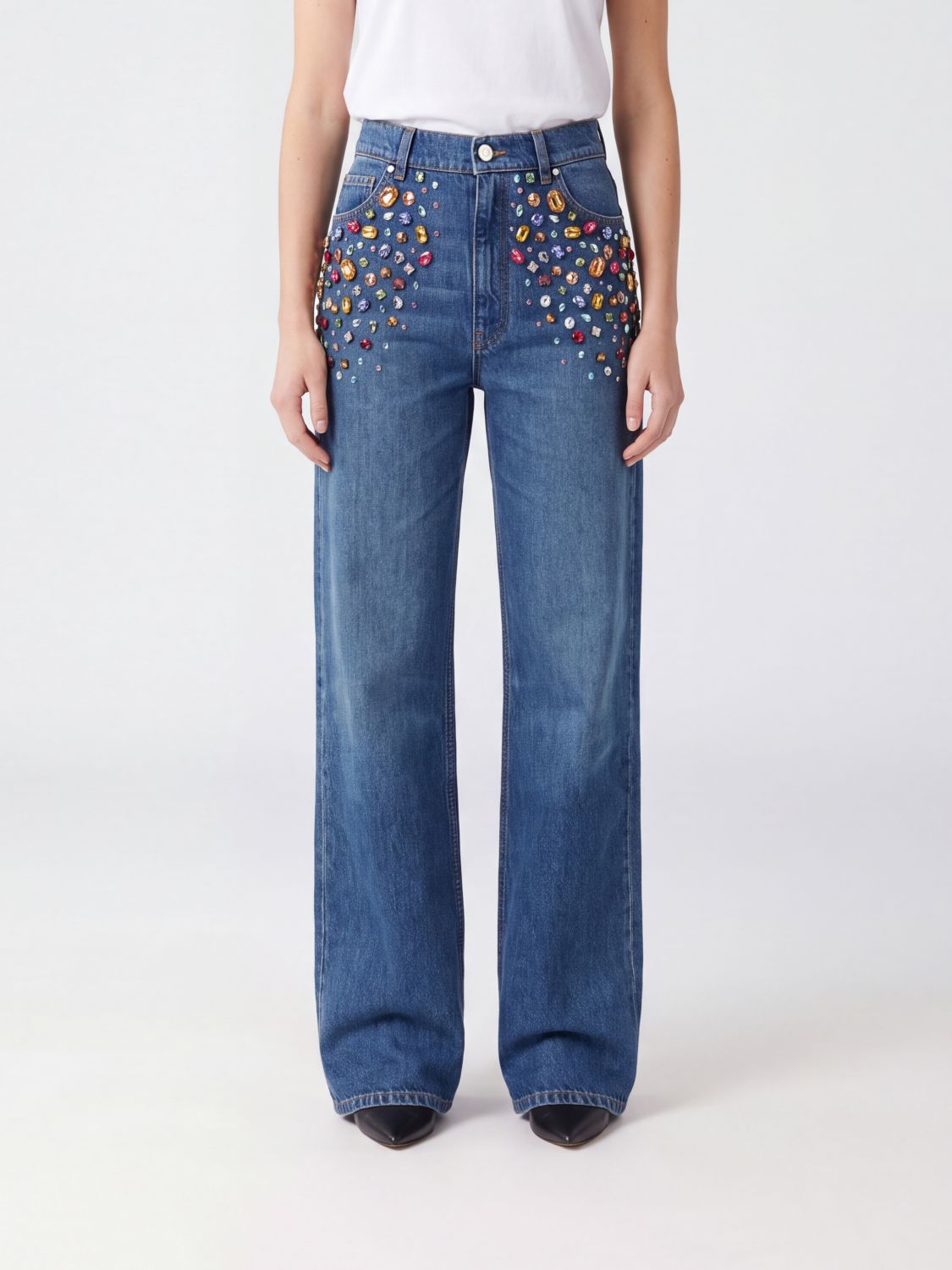 STELLA MCCARTNEY Jeans Woman color Navy
