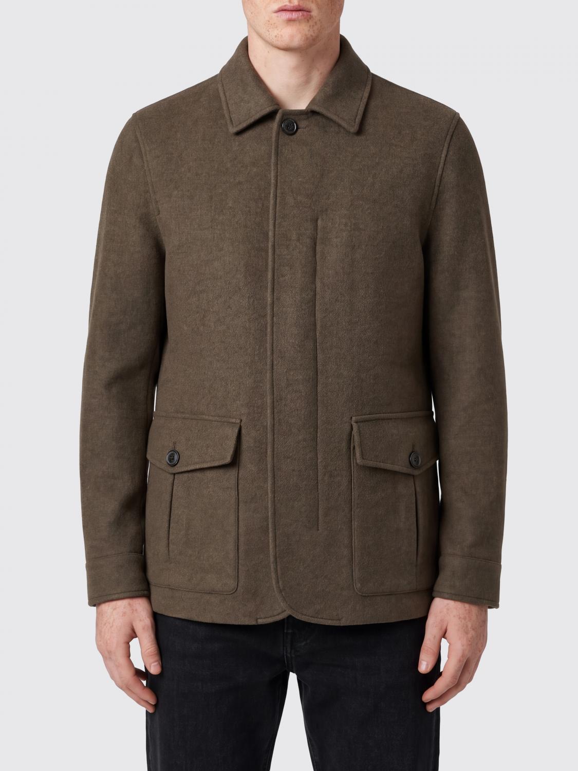 Zegna Coat Men color Olive