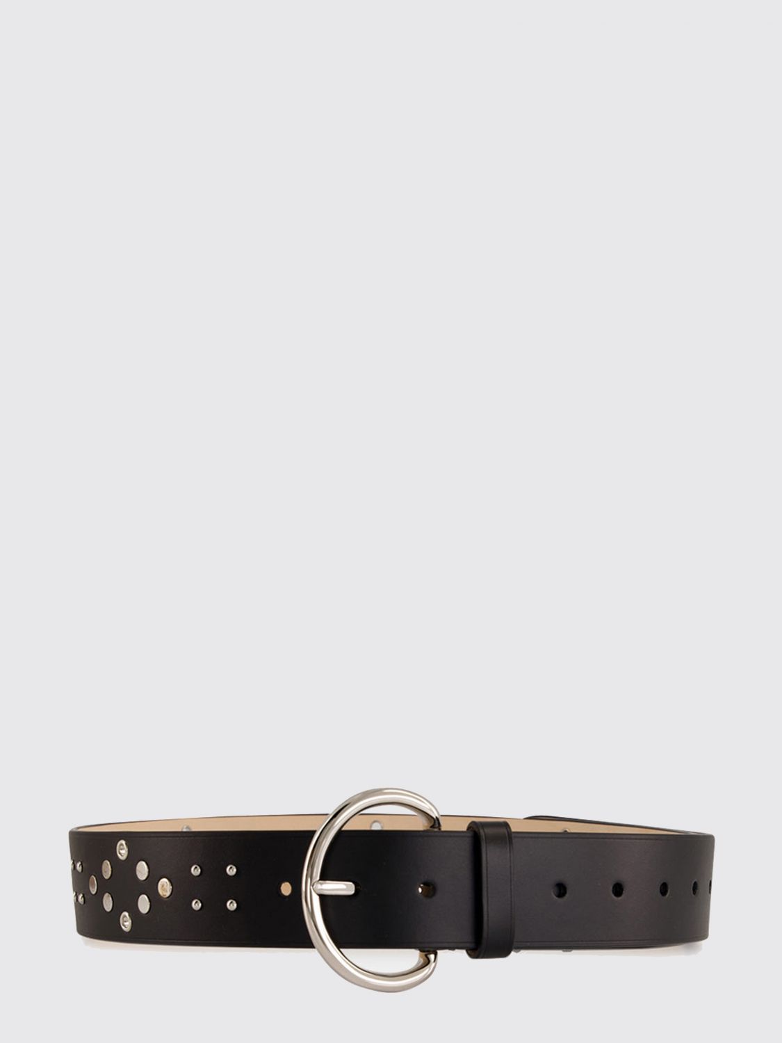 MARNI Cintura in pelle di vitello liscia con borchie decorative