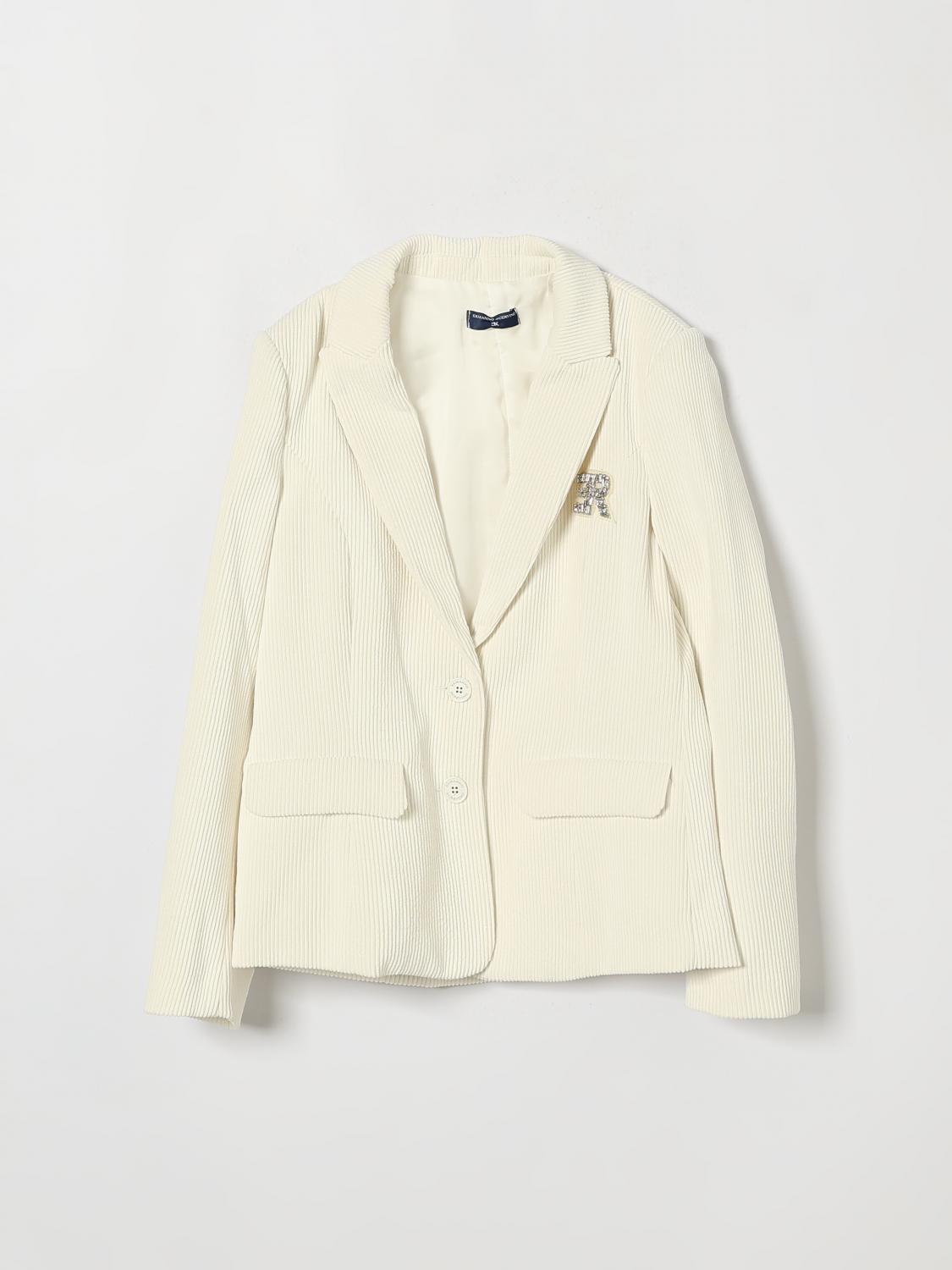 ERMANNO SCERVINO JUNIOR Giacca Bambino colore Panna