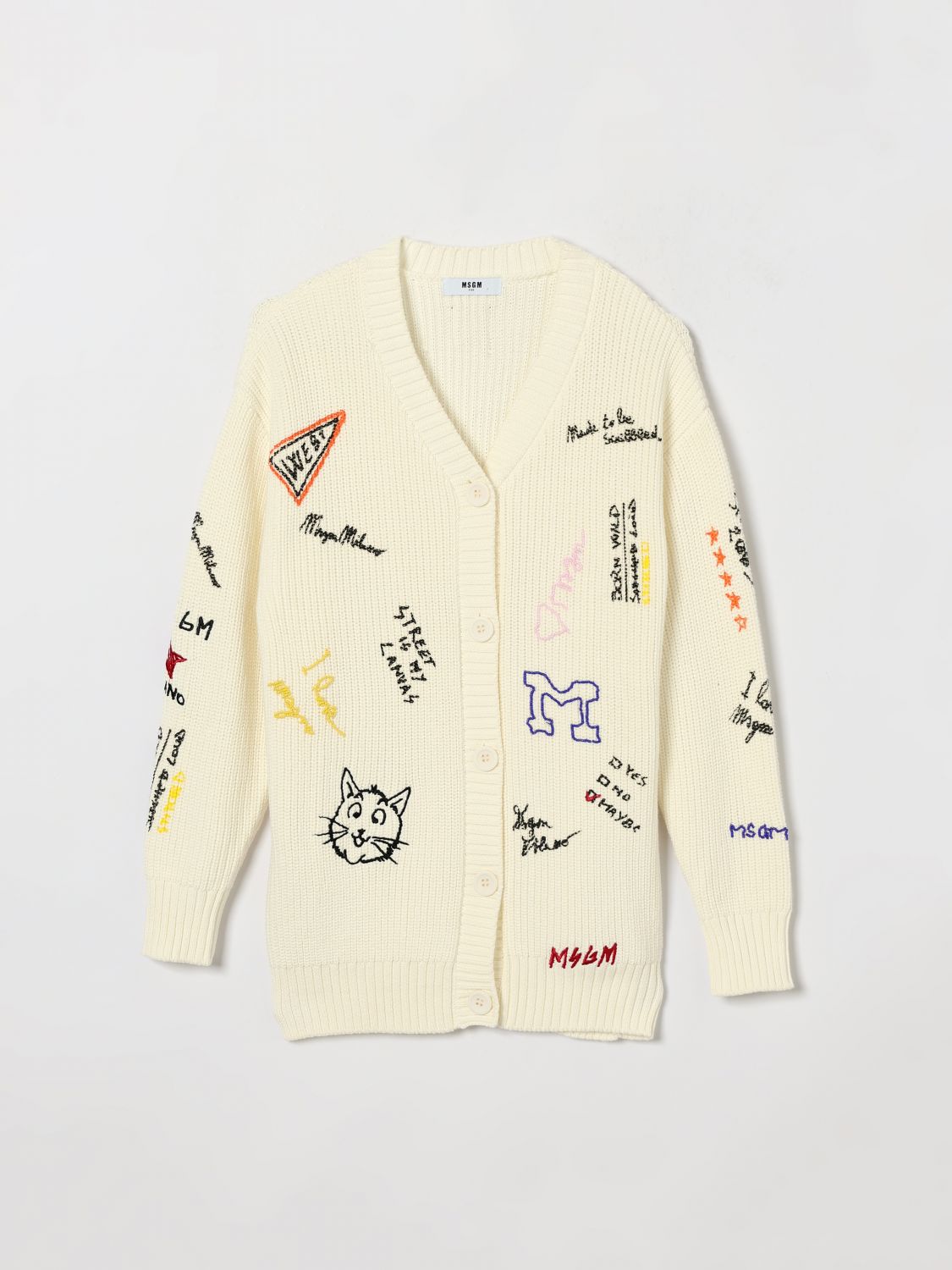MSGM KIDS Giacca Bambino colore Crema